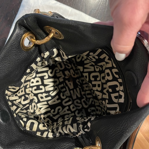 Marc by Marc Jacobs black leather bag with duster - Picture 4 of 5